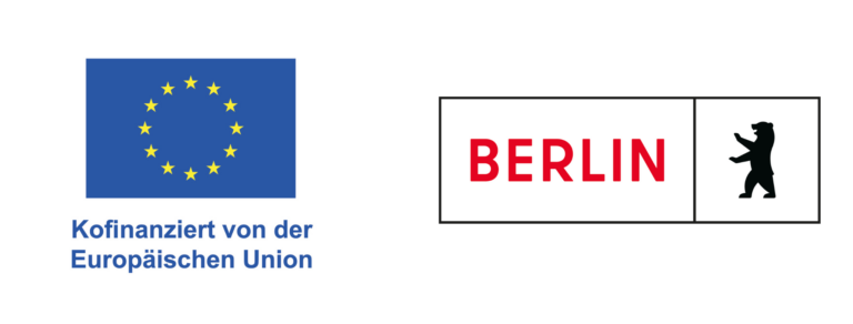 Logo Kofinanziert von der Europäischen Union und Logo Land Berlin