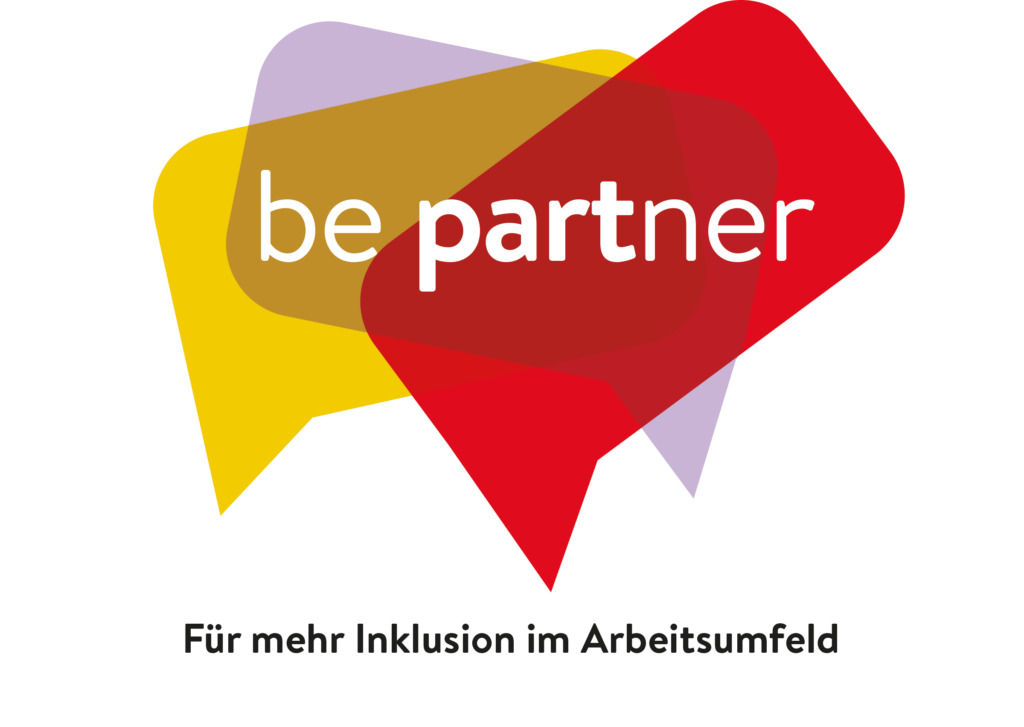 Logo be partner. Für mehr Inklusion im Arbeitsumfeld.