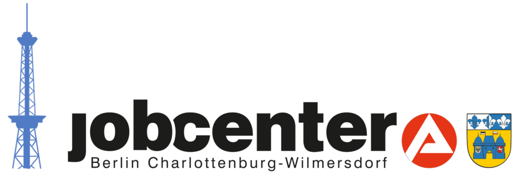 Logo Jobcenter Charlottenburg-Wilmersdorf mit Funkturm