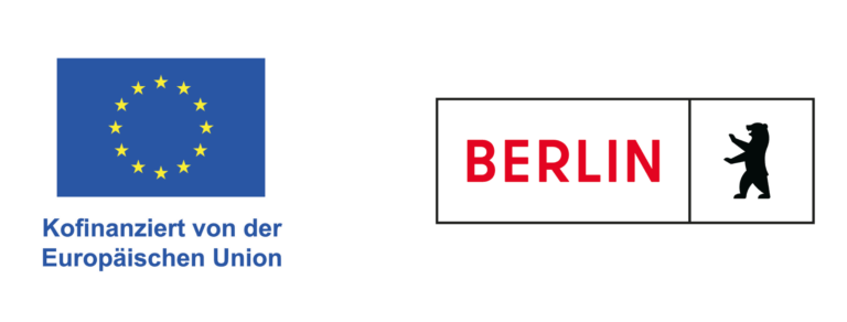 Logo Kofinanziert von der Europäischen Union und Logo Land Berlin